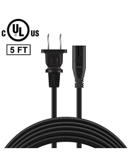 Cable de Alimentación AC 1.5m Accesorio USA para Panasonic DMR-EH67