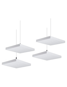 Paneles Acústicos TroyStudio 4 Pcs 30.48x30.48 cm Techo Fibra Vidrio