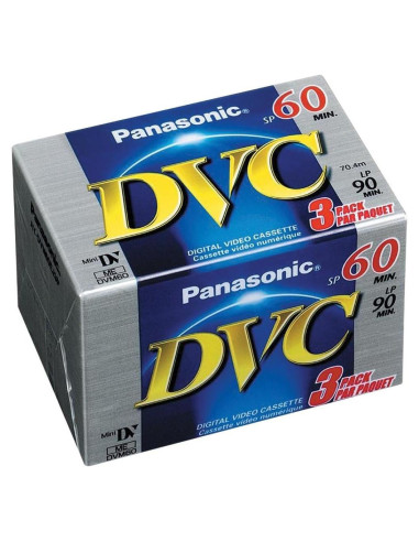 Videocinta miniDV Panasonic AY-DVM60EJ - 60 min, 3 unidades