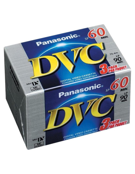 Videocinta miniDV Panasonic AY-DVM60EJ - 60 min, 3 unidades