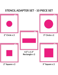 Juego de Adaptadores de Plantillas 10 Piezas The Cookie Countess 2