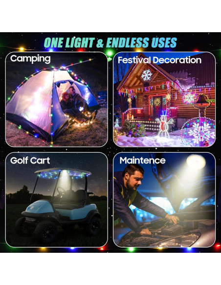 Luz de Techo Universal 10L0L para Carro de Golf con LED Neón 10M