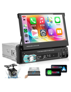 Estéreo de Coche Podofo 7" Bluetooth con Carplay y Android Auto