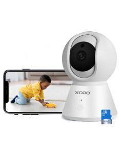 Cámara de Seguridad Inalámbrica Xodo E6 1080P HD con Noche