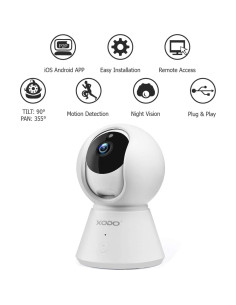 Cámara de Seguridad Inalámbrica Xodo E6 1080P HD con Noche 2