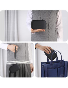 Funda dura RAIALL para cámara Canon PowerShot SX740 HS - Negro 2