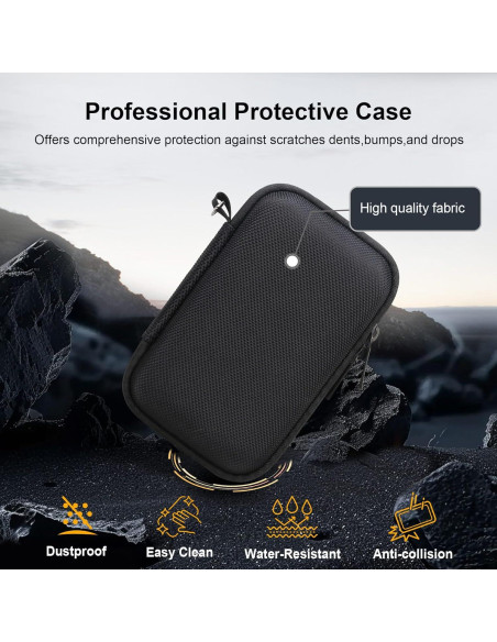 Funda dura RAIALL para cámara Canon PowerShot SX740 HS - Negro