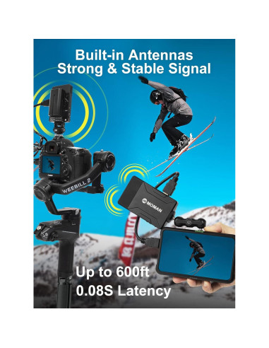 Transmisor Receptor HDMI Inalámbrico Moman Matrix 600