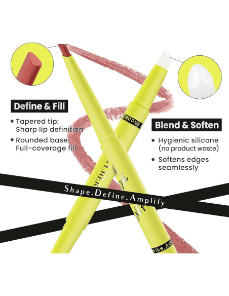 Lápiz de Labios 2-en-1 MYMERRY Cobre Brasa Mate Hidratante