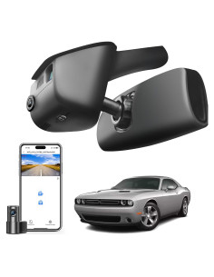 Cámara Dash 4K Delantera y 1080P Trasera Mangoal para Dodge Challenger 2015-2023