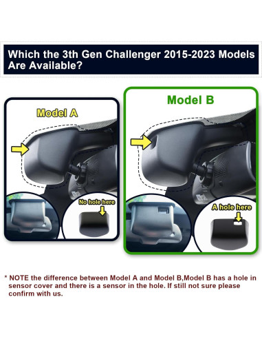 Cámara Dash 4K Delantera y 1080P Trasera Mangoal para Dodge Challenger 2015-2023