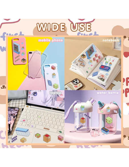 Set de Stickers 3D Reutilizables Lestp - 6 Piezas para DIY