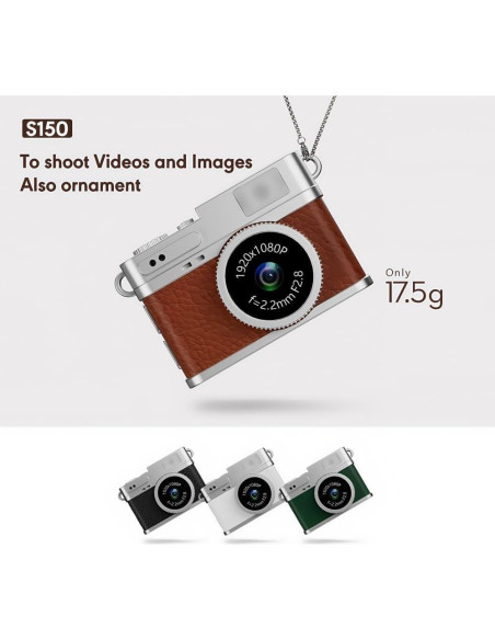 Cámara Digital Mini Retro RWSEFK S150 1080P HD 0.96" IPS