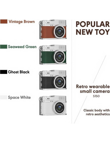 Cámara Digital Mini Retro RWSEFK S150 1080P HD 0.96" IPS