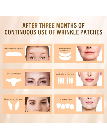 192 Piezas Parches Antienvejecimiento Faciales - Suaviza Arrugas