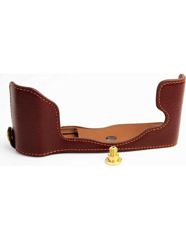 Funda de Cuero Real BolinUS para Cámara Olympus PEN-F