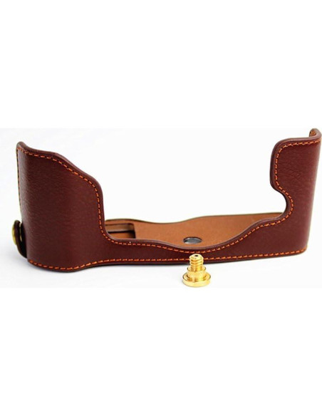 Funda de Cuero Real BolinUS para Cámara Olympus PEN-F