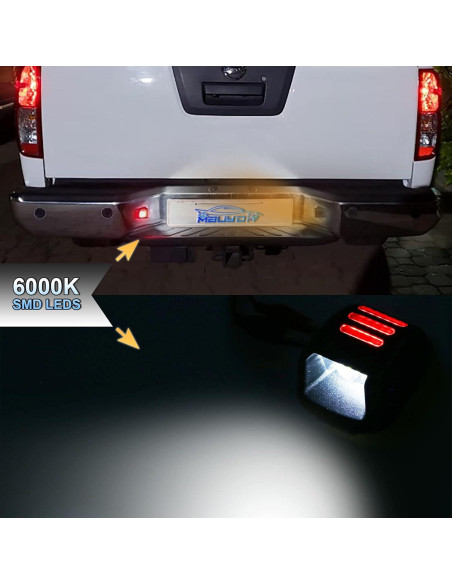 Luces de Matrícula LED MbuyDIY 6000K para Nissan y Suzuki - Paquete de 2
