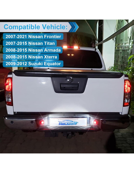 Luces de Matrícula LED MbuyDIY 6000K para Nissan y Suzuki - Paquete de 2