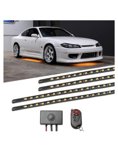 Kit de Iluminación LED Bajo Carro LEDGlow Naranja 4 Piezas
