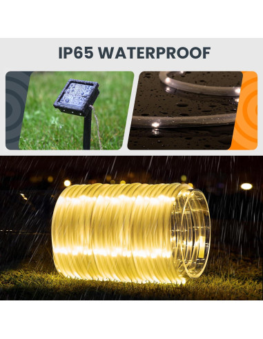 Luces de Cuerda Solares GIGALUMI 200 LEDs 21.8 m IP65