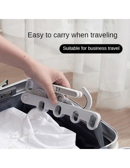 Perchero Plegable Portátil Plogmill Gris 25.4x10.16 cm