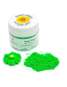 Polvo Comestible Neon Green Glow In The Dark 4g Sunflower