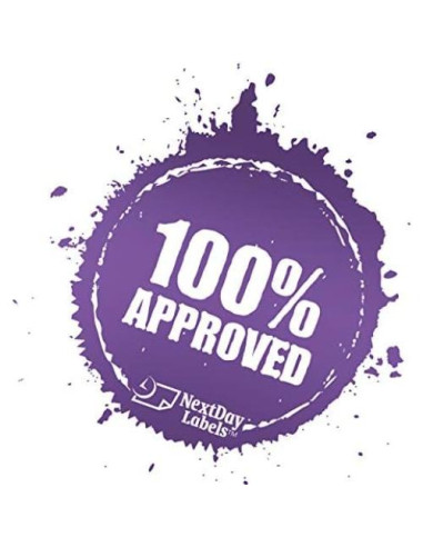 Etiquetas Neón Naranja Fluorescente 1" x 2-5/8" - 3000 Pzs