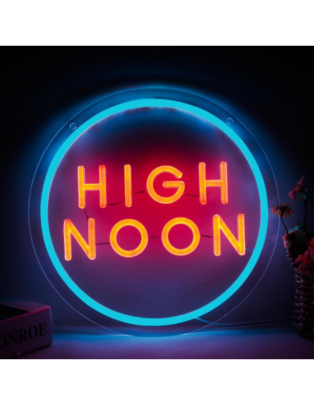 Luz de Neón Rosa WonderfulLife 40.6x30.5 cm USB para Bar