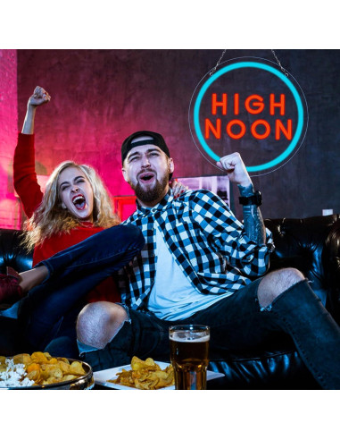 Luz de Neón Rosa WonderfulLife 40.6x30.5 cm USB para Bar