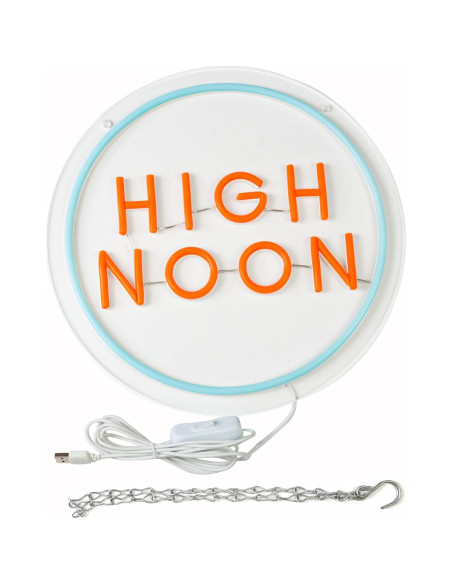 Luz de Neón Rosa WonderfulLife 40.6x30.5 cm USB para Bar