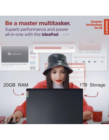 Laptop Lenovo IdeaPad 15.6" FHD, 20GB RAM, 1TB SSD, Intel