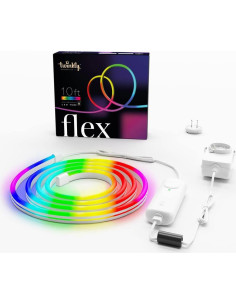 Tira LED RGB Flexible Twinkly Flex 3m, Control App, USB-C 2