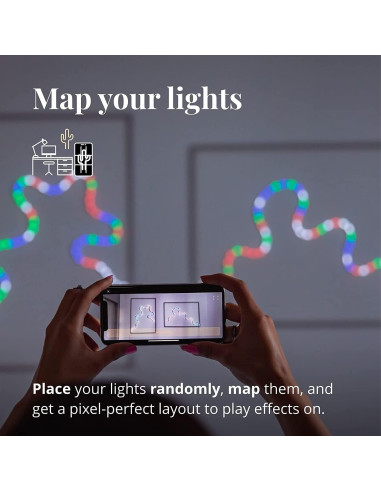 Tira LED RGB Flexible Twinkly Flex 3m, Control App, USB-C