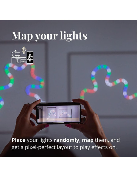 Tira LED RGB Flexible Twinkly Flex 3m, Control App, USB-C