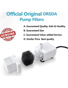 Filtros de Bomba de Repuesto ORSDA para Fuente de Agua Mascotas - 6 Piezas 2