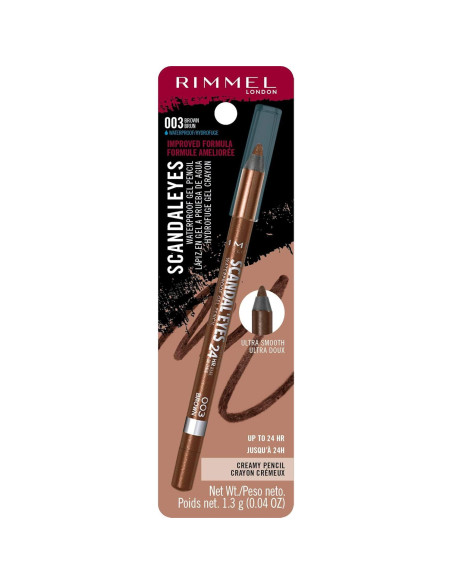 Lápiz de Ojos Gel Impermeable Rimmel Scandaleyes Marrón 1.13g