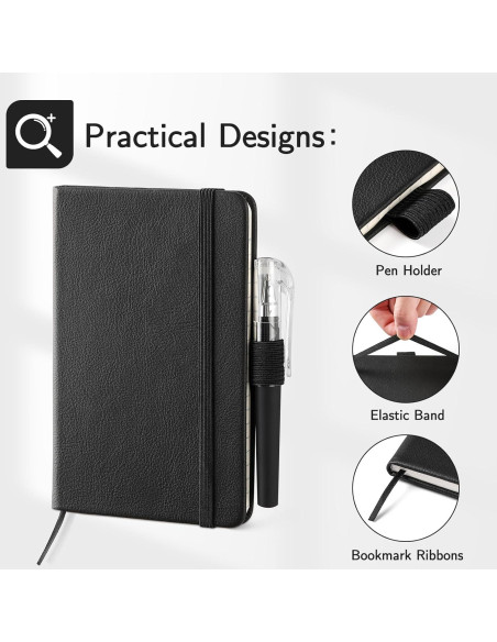 Cuadernos de Bolsillo NETANY A6 - 4 Piezas, 416 Páginas Cuadernos de Bolsillo NETANY A6 - 4 Piezas, 416 Páginas