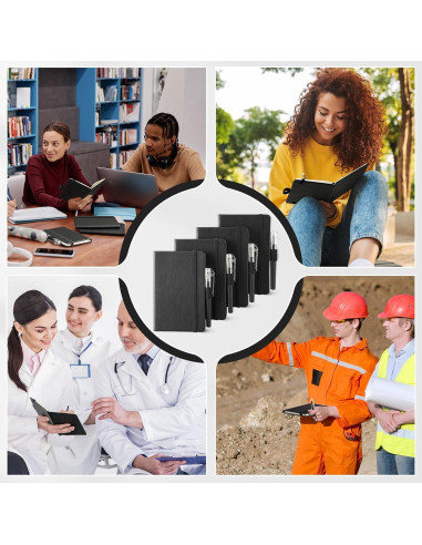 Cuadernos de Bolsillo NETANY A6 - 4 Piezas, 416 Páginas