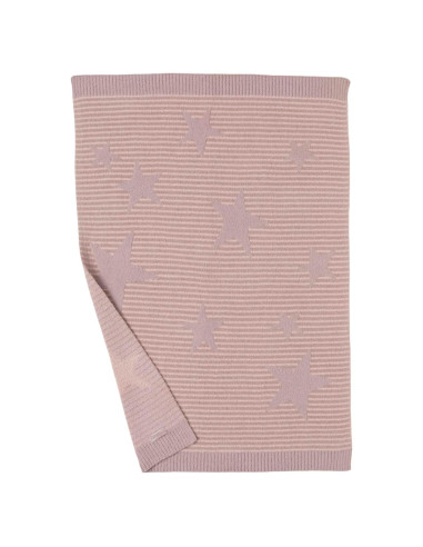 Manta de Cochecito Barefoot Dreams CozyChic 100% Algodón Rosa