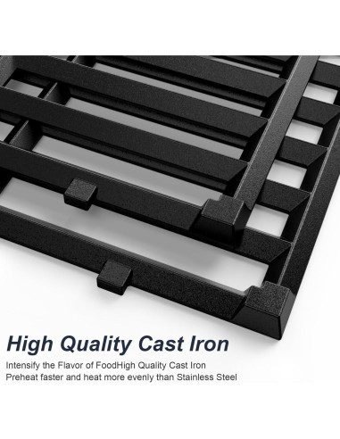 Rejillas de Parrilla Uniflasy para Weber Spirit 7637 - 2 Piezas