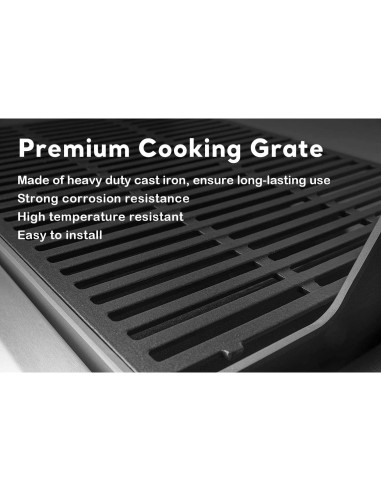 Rejillas de Parrilla Uniflasy para Weber Spirit 7637 - 2 Piezas