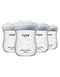 Botellas de Almacenamiento de Leche Materna yanyoyo 160ml Paquete de 4