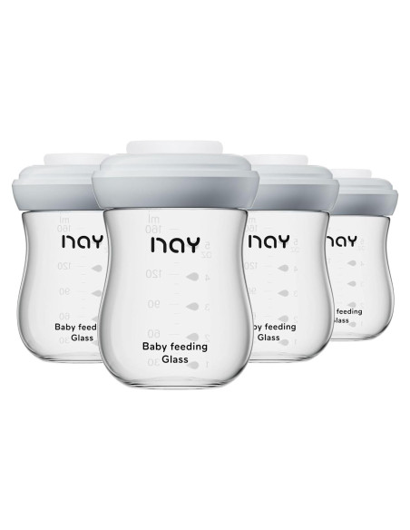 Botellas de Almacenamiento de Leche Materna yanyoyo 160ml Paquete de 4