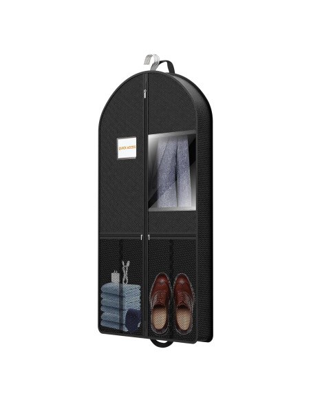 Bolsa de Viaje para Traje GOIUEDBZ 109 cm Negra Plegable