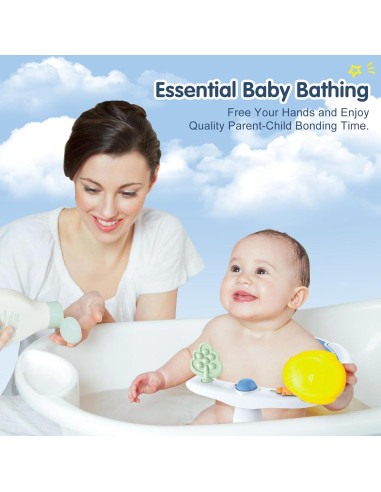 Asiento de Baño Antideslizante RPTGH para Bebés Azul 6-24 Meses