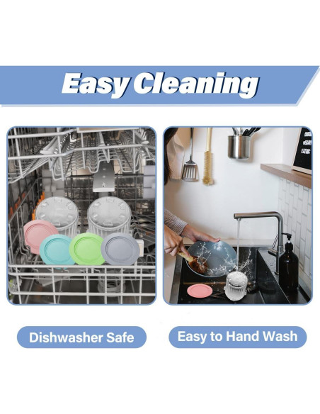 Recipientes de Pintas Reemplazo NANOBABY para Ninja Creami 16oz - Paquete de 4