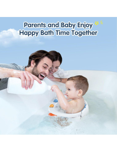 Asiento de Baño Antideslizante RPTGH para Bebés Azul 6-24 Meses