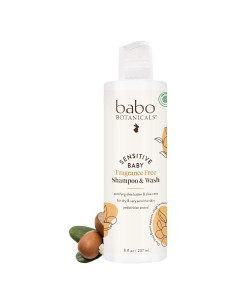 Champú y Lavado Sensible Babo Botanicals 236.6 ml Sin Fragancia