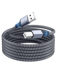 Cable de Impresora USB 1.22m FXAVA Nylon Trenzado